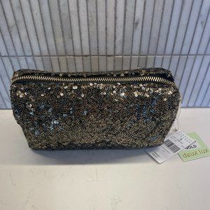 Deux Lux Gold Sequin Pouch, NWT‎